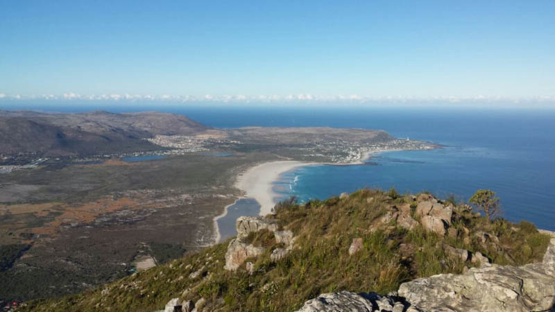 Noordhoek Beach and Kommetjie in the distance Noordhoek Beach and Kommetjie in the distance