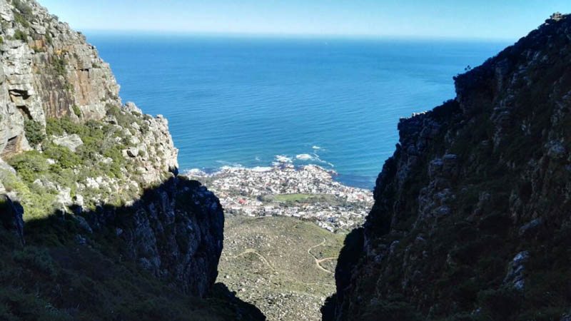 Looking down at Camps Bay Looking down at Camps Bay